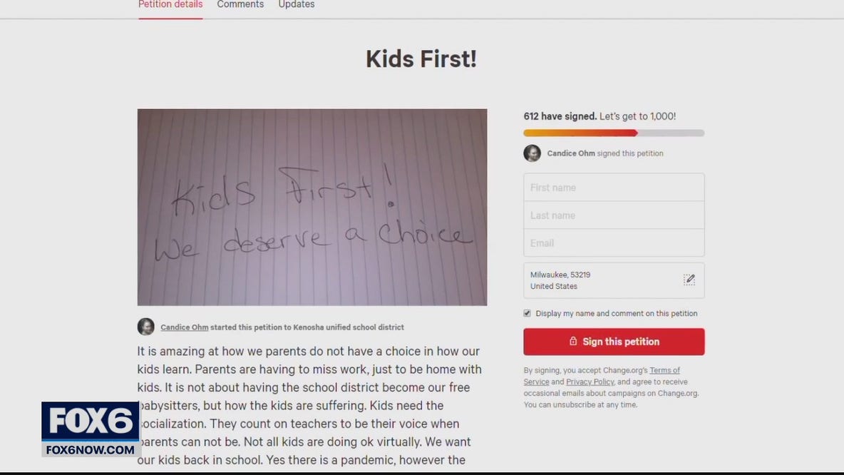 Educators, families protest and petition for in-person learning